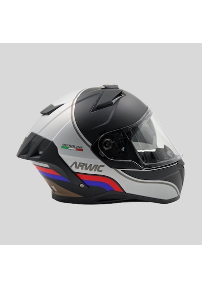 Arwıc AR939 Retroline Ece-R 22.06 Full Face Motosiklet Kaskı Gri