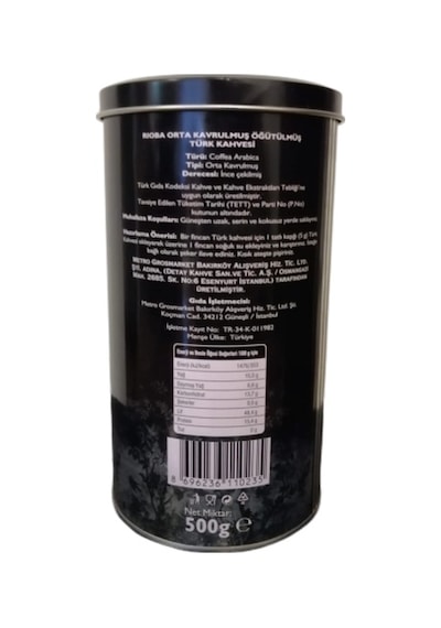 Rioba Orta Kavrulmuş Öğütülmüş Türk Kahvesi 500 G