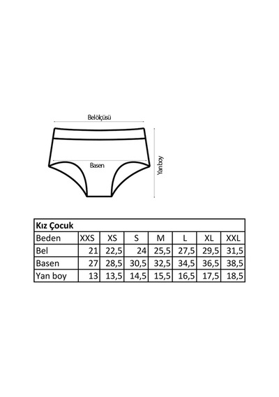 Brz Kids Kız Çocuk 3'Lü Boxer Set