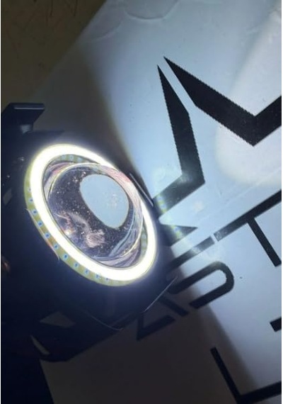 Astra Led U7 Motosiklet Sis Farı, Mercekli, Büyük Kafesli, Angel Işıklı Led