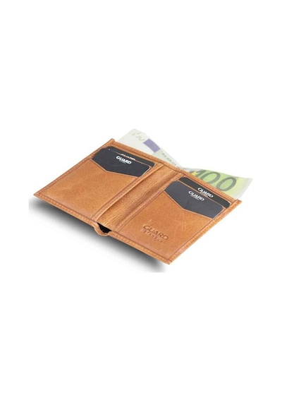 Guard Antik Taba Hakiki Deri İnce Mini Boy Erkek Cüzdan - Grd260418wt1587 Diğer