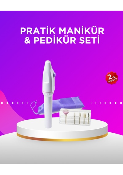 Elektrikli Manikür Ve Pedikür Matkap Seti Ayarlanabilir Hız, Ergonomik Ve Sessiz - Lisinya