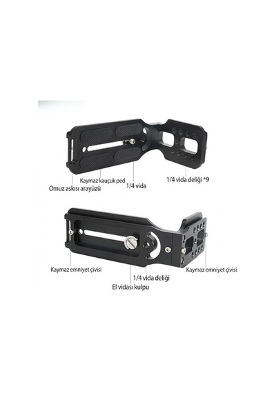 Arca Swiss Uyumlu Alüminyum Alaşım Kamera L Braket, 1/4 Ayarlanabilir Tripod Aparatı, Dikey Yatay Çekim, Nikon Fujifilm İle Uyumlu Profesyonel Stüdyo Kamera Aksesuarı, H22, Siyah Arca Swiss Uyumlu Alüminyum Alaşım Kamera L Braket, 1/4 Ayarlanabilir Tripod Aparatı, Dikey Yatay Çekim, Nikon Fujifilm İle Uyumlu Profesyonel Stüdyo Kamera Aksesuarı, H22, Siyah