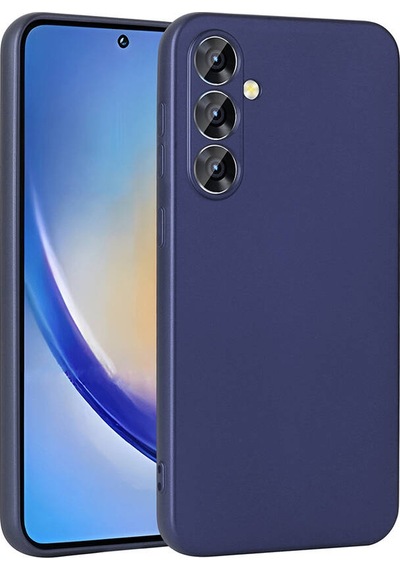 Zore Galaxy Uyumlu A35 Kılıf Premier Silikon Kapak - Lacivert Lacivert