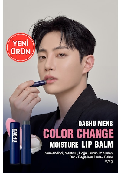 Dashu Mens Color Change Moisture Lip Balm Pembe