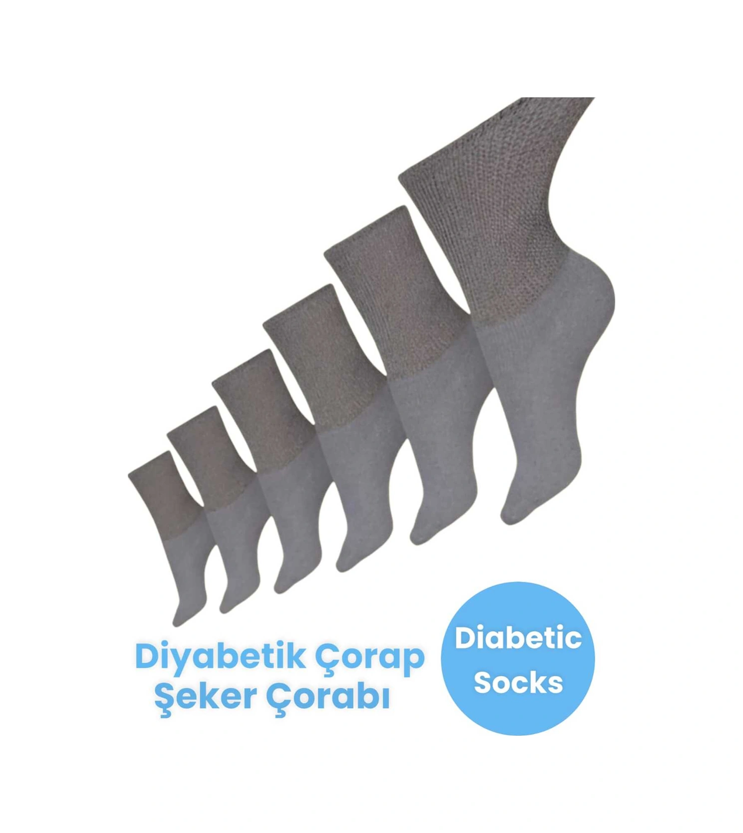 Tezzgelsin Unisex 6'lı Pamuklu Çorap Şeker Çorabı  Çorabı Koku Önleyici Çorap Füme