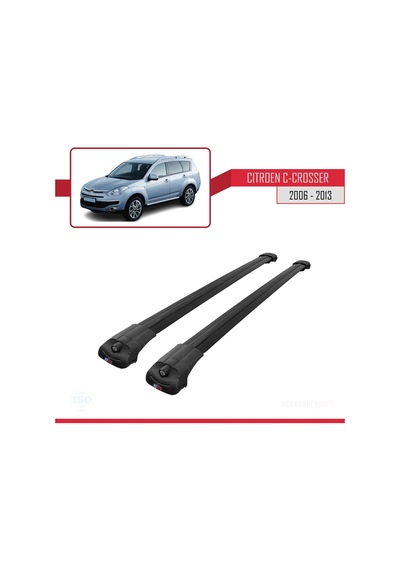 Citroen C-crosser 2006-2013 Arası İle Uyumlu Ace-1 Ara Atkı Tavan Barı Siyah