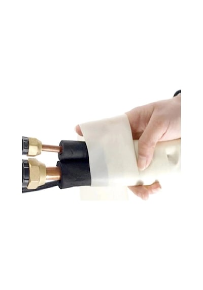 Yüksek Dayanımlı Klima Boru İzolasyon Sargı Bandı Su Geçirmez Pvc Uv Esnek Yapı 50 Mm 18 Metre