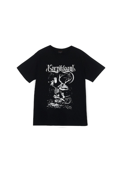Stoned&Fame Korpiklaani Baskılı T-shirt SIYAH