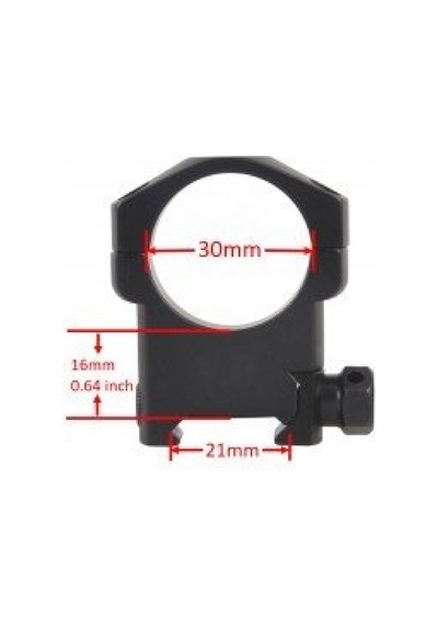 30mm Dürbün İçin Picattiny Ray Ayağı - Orta Siyah