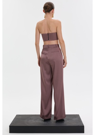 Rebellion Rose Chose Pants Kahverengi