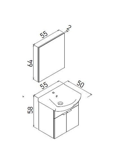 Orka Purus 55 Cm Parlak Beyaz Banyo Dolabı Alt Modül Lavabo Asma Beyaz Orka Purus 55 Cm Parlak Beyaz Banyo Dolabı Alt Modül Lavabo Asma Beyaz