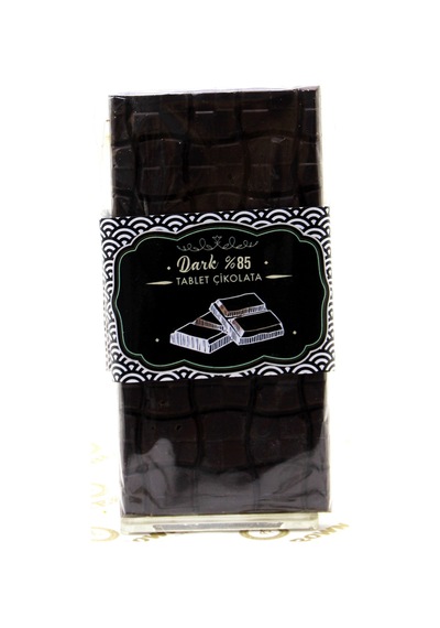 Dark Brown %85 Bitter Gerçek Tablet Çikolata El Yapımı Bar Çikolata 3 x 100 G