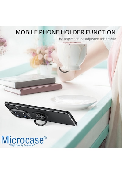 Xiaomi 13 Pro (Global) Focus Serisi Yüzük Standlı Kılıf-AL3363