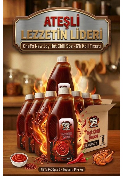 Hot Chili Sosu 2400 G X 6 Adet - 1 Koli Koli Bazlı Avantaj Paketi