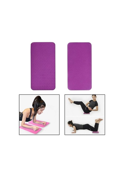 Yoga Diz Dirsek Destek Yastığı Kaymaz Mat 6 Mm Mor Genel