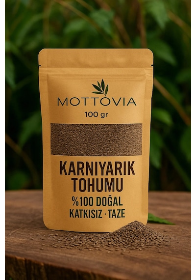 Karnıyarık Tohumu 100 Gr Doğal Lif Kaynağı, Sindirim Dostu, Giderici