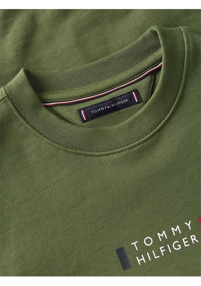 Tommy Hilfiger Brand Love Sweatshırt Erkek Yeşil Sweatshirt - Mw0mw41428
