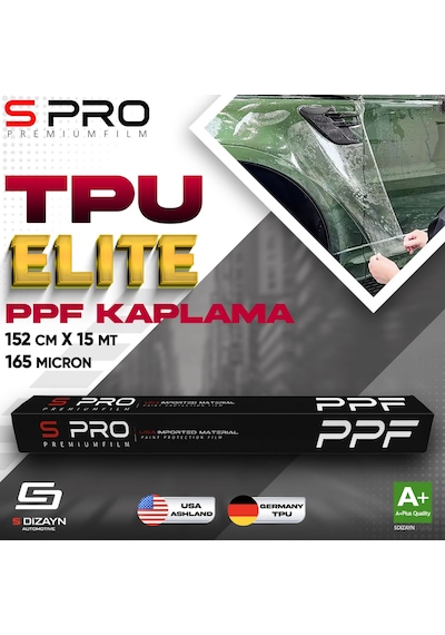S Pro Ppf Boya Koruma Filmi Tpu Elite 165mic 152cm/15mt