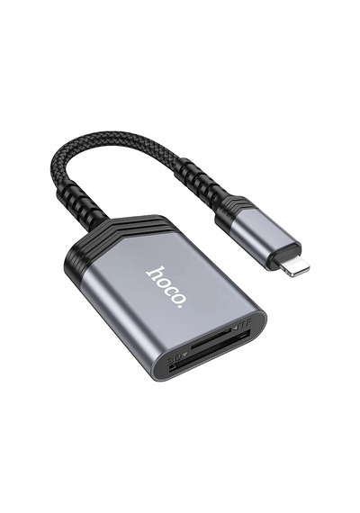 Hoco Ua25 2-in-1 iPhone Uyumlu Lightning Kart Okuyucu- 5775 Renkli