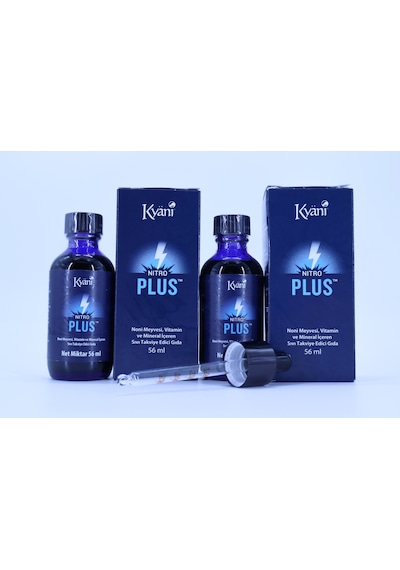 Kyani Nitro Plus Noni Meyvesi Vitamin ve Mineral İçeren Takviye Edici Gıda 2 x 56 ML