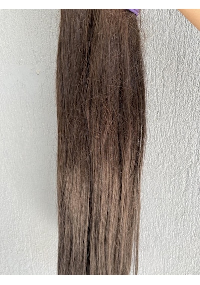 Sentetik - Gerçek Karşım İnsan Saçı 60cm 4 Bağ 390 Gram Siyah