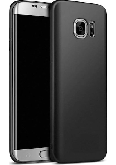 Samsung Uyumlu Galaxy S7 Edge Kilif Mat Siyah Silikon Kilif Fit 246015315