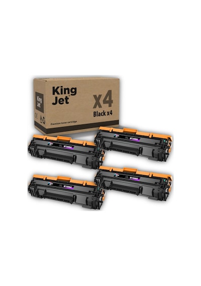 Kingjet Hp Uyumlu 150a W1500a Standart Kapasiteli 4'lü Paket Toner Çipli M111a, M111w