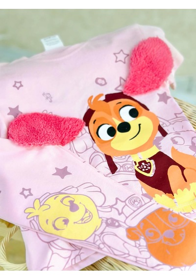 Lolliboomkids Pembe Renk Peluş Kulak Detaylı Itfaiyeci Köpek Baskılı Pamuklu T-shirt Tayt Alt-üst Takım Pembe Lolliboomkids Pembe Renk Peluş Kulak Detaylı Itfaiyeci Köpek Baskılı Pamuklu T-shirt Tayt Alt-üst Takım Pembe