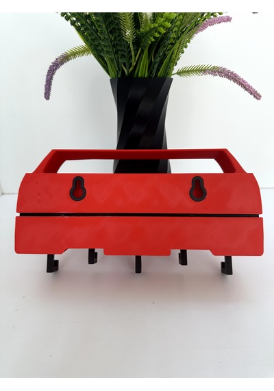 3d Baskı Anahtarlık Askısı F40 Model Kırmızı - Siyah