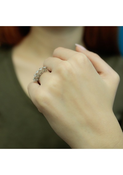 Lova 1 Karat Efektli Pırlanta Beştaş Yüzük - 1070109
