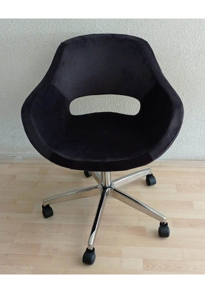 Kamusalmarket Büro Koltuğu Krom Yıldız Ayaklı Döküm Sünger