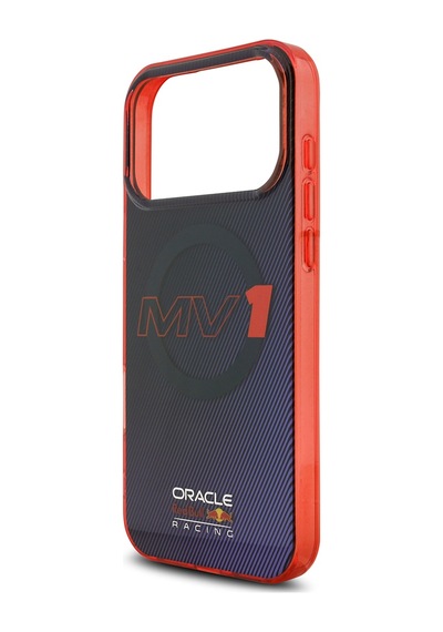 Apple Uyumlu iPhone 17 Pro Max Kılıf Redbull Lisanslı M-safeli Çift Katmanlı Çizgi Desen Sert Pc Mv Kapak Laciver Lacivert