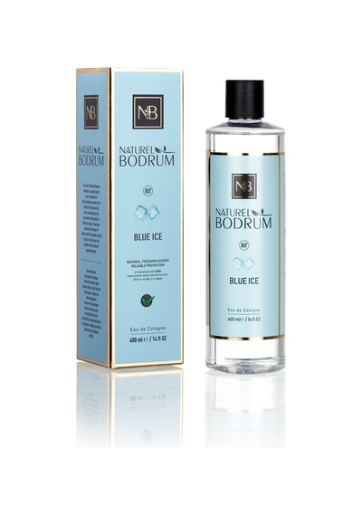 Nb Naturel Bodrum Blue İce Kolonya Mega Aile Seti 1 Litre + 500 Ml + 400 Ml + 60 Ml 4'lü Paket %80