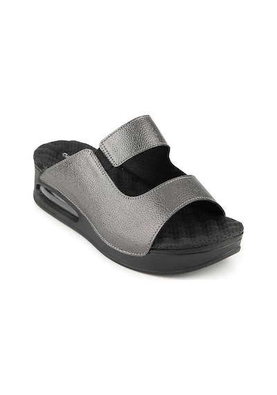 Muya Beso 35201 Anatomik Airmax Memory Foam Kadın Terlik Platin Platin