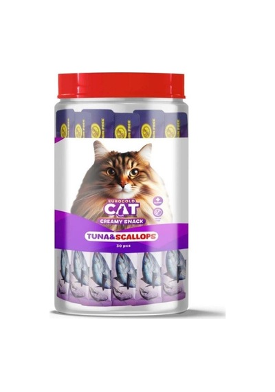 Eorugold Cat Creamy Ton Balığı - Deniz Tarağı Sıvı Kedi Ödül Maması 30 x 15 G