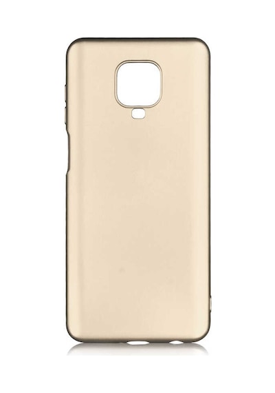 Noktaks - Redmi Note 9s Uyumlu - Kılıf Mat Soft Esnek Premier Silikon Kapak - T13233 - Gold Gold