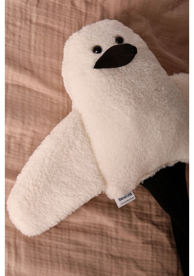 Sevimli Peluş Çocuk Uyku Arkadaşım - 50 Cm Çocuk Bebek Oyun Uyku Arkadaşı Duffy Ördek Yastık Beyaz