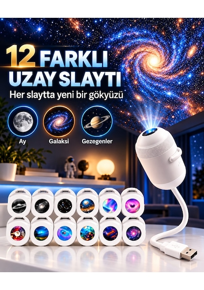Yıldızlı Gökyüzü Projeksiyonlu Gece Lambası Kapsül Tasarım Dokunmatik Tuşlu Dekoratif Led Yıldız Projektör Çocuk Odası Yatak Odası Beyaz Yıldızlı Gökyüzü Projeksiyonlu Gece Lambası Kapsül Tasarım Dokunmatik Tuşlu Dekoratif Led Yıldız Projektör Çocuk Odası Yatak Odası Beyaz