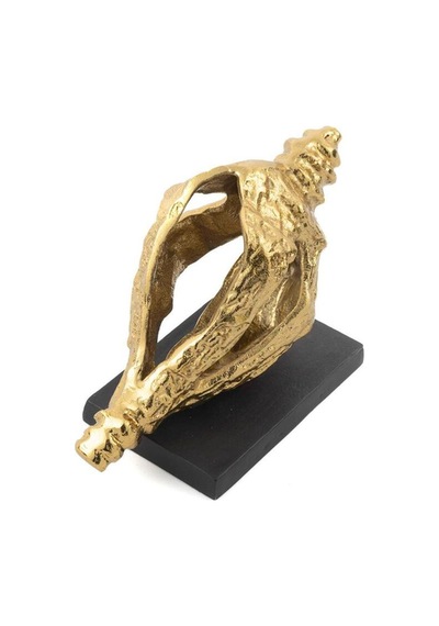 Cowry Gold Metal Dekor Obje 25x11x14cm