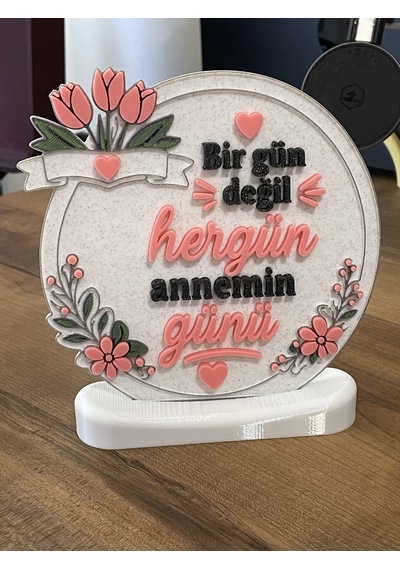 3d Baskı "anneler Günü" Özel Tasarım Masa Dekoru İngilizce - 240 Mm