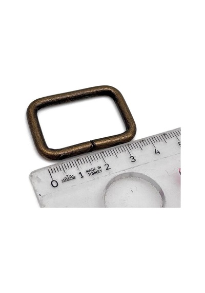 Angel Çanta Aksesuar 3.5x2 Cm Antik Renk Dikdörtgen Halka 10 Adet