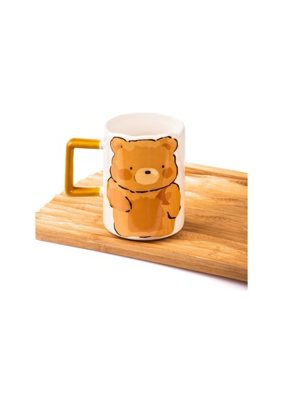 Mukko Home Sevimli Ayı Kabartmalı Porselen Kupa - 350 Ml, El Dekoru Boyama, Şık Ve Dayanıklı Kupa,krem, Mug50k Beyaz - Çok Renkli Mukko Home Sevimli Ayı Kabartmalı Porselen Kupa - 350 Ml, El Dekoru Boyama, Şık Ve Dayanıklı Kupa,krem, Mug50k Beyaz - Çok Renkli