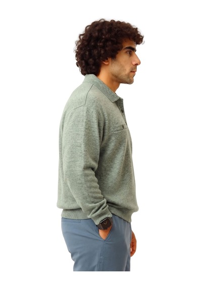Erkek Büyük Beden 122 Kilo - 158 Kilo Arası İçin Uygun Geniş Kalıp Polo Yaka Selanik Sweat Haki Erkek Büyük Beden 122 Kilo - 158 Kilo Arası İçin Uygun Geniş Kalıp Polo Yaka Selanik Sweat Haki
