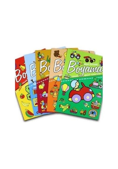 Okul Öncesi Boyama - Etkinlikli Eğlenceli Dev Boyama Kitabı 5'li