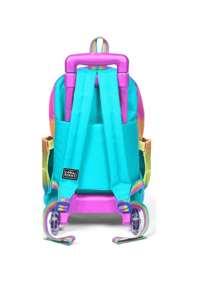 Coral High Kids Renkli Çizgili 3 Lü Okul Çanta Seti Set0123970 Çok Renkli