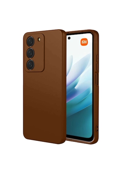 Xiaomi Redmi 15 4g Kılıf Biye Yumuşak Silikon Case Kahverengi