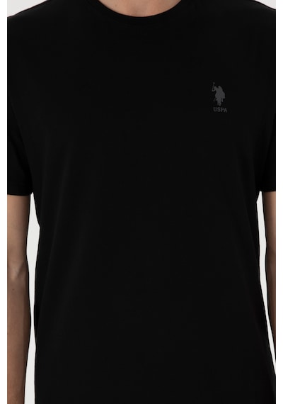 U.S. Polo Assn. Erkek Regular Fit Bisiklet Yaka Siyah Tişört 50299544-VR046 U.S. Polo Assn. Erkek Regular Fit Bisiklet Yaka Siyah Tişört 50299544-VR046