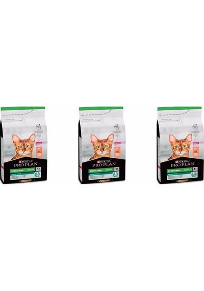 Purina Pro Plan Kısırlaştırılmış Somonlu Yetişkin Kedi Maması 3 x 1500 G