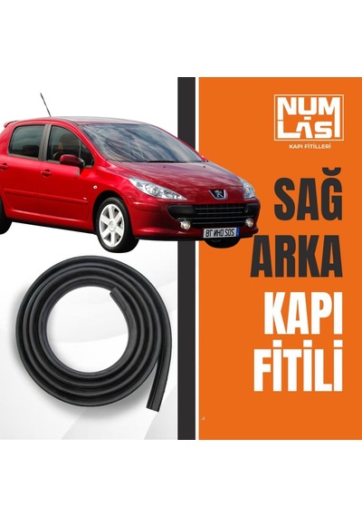 Peugeot 307 Sağ Arka Kapı Fitili-a Kalite-numlas-nm3567